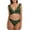 Green, variant on Alove Women Butterfly Bikini Tie Swimsuit Tankini Beach 2 Pieces