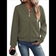 thumbnail image 3 of Chaqueta Informal de Mujer con Cuello Alto y Cremallera, Ideal para Otoño. Conjuntos con Bolsillos. Verde S, 3 of 9