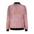 thumbnail image 4 of TFEOQRY Women's Fashion Sequin Decorative Outwear Jackets Casual Long Sleeve Zippered Coat with Pockets Pink, 4 of 5