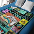 thumbnail image 4 of Video Game Gifts for Men - Gifts for Video Game Lovers Men Game Blanket for Teen Boys Men Adults, Gamer Soft Comfortable Travel Blanket for Girls, Game Blankets Present for Kids Son, 4 of 6