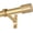 Brushed Gold, variant on Curtain Rods for Windows 28 to 150 Inches, 1 Inch Adjustable Heavy Duty Drapery Rod with Aluminum Alloy Finials and Brackets for Living Room, Bedroom, Kitchen, Patio, Antique Bronze
