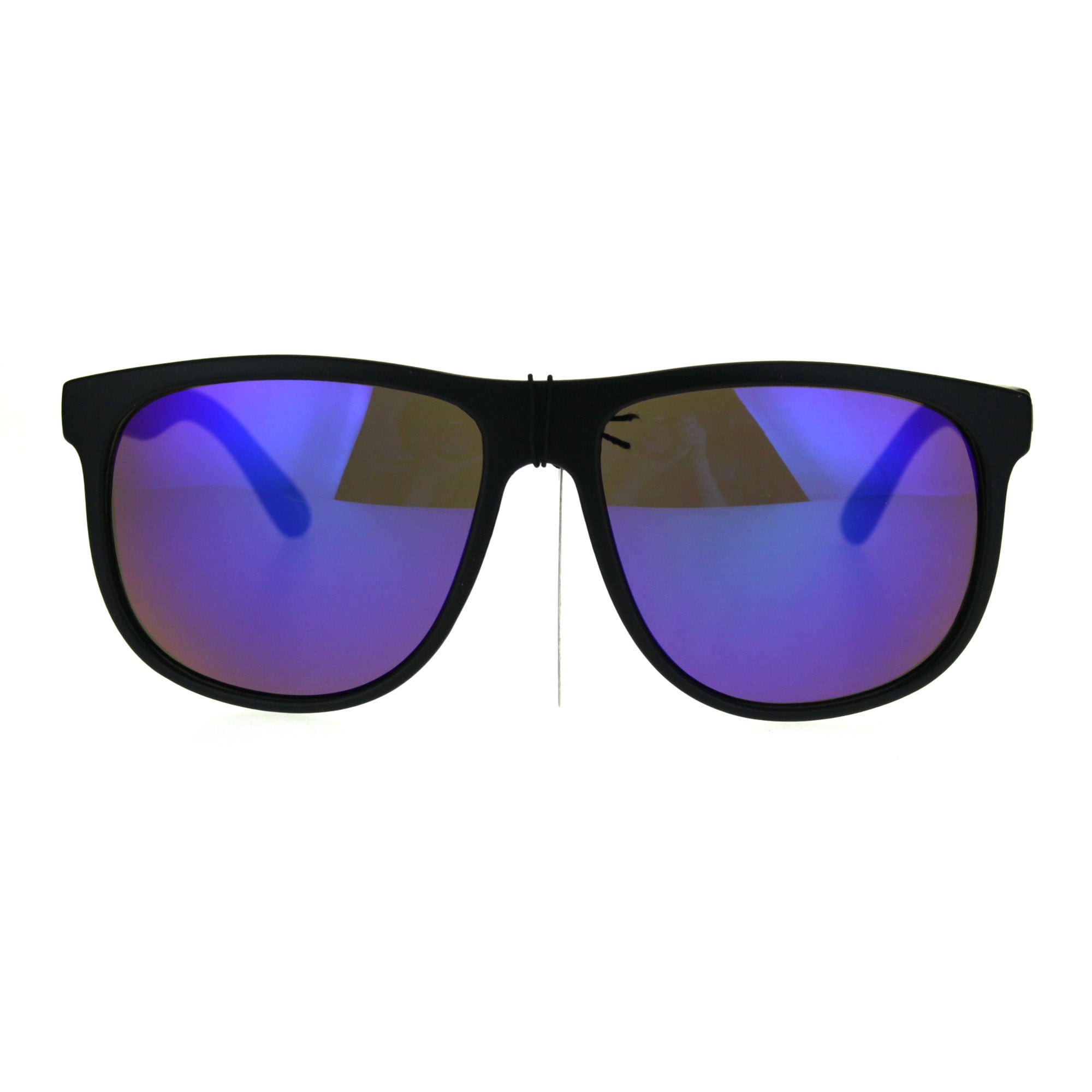 Kush Mens Reflective Mirror Lens Rectangular Horned