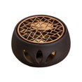 thumbnail image 1 of AMLESO Ceramic Teapot Warmer Coffee Warmer Base with Tealight Tray Warming Heating Base Metal Warmer Plate A, 1 of 8