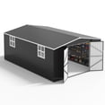 thumbnail image 5 of MUCHANT 12'x16' Outdoor Metal Storage Shed with Updated Frame Structure and Lockable Doors, Steel Garden Tool Sheds for Backyard, Patio, Lawn, 5 of 7
