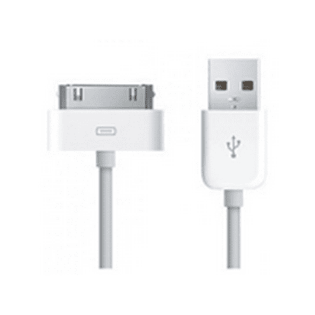 30 pin to USB Sync and Charging Cable for Apple iPhone 4, iPhone 4s / iPhone 3G / 3GS / iPad 2, iPad 3 / iPod 1, 2, 3, 4, 5, 6 (White)