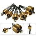 thumbnail image 2 of 5pcs HSS Hole Saw Set 16-30mm Drill Bit Drilling Crown for Wood Plastic PVC, 2 of 11