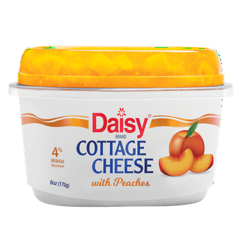 Daisy Cottage Cheese with Peach, Single Serve, 6 oz