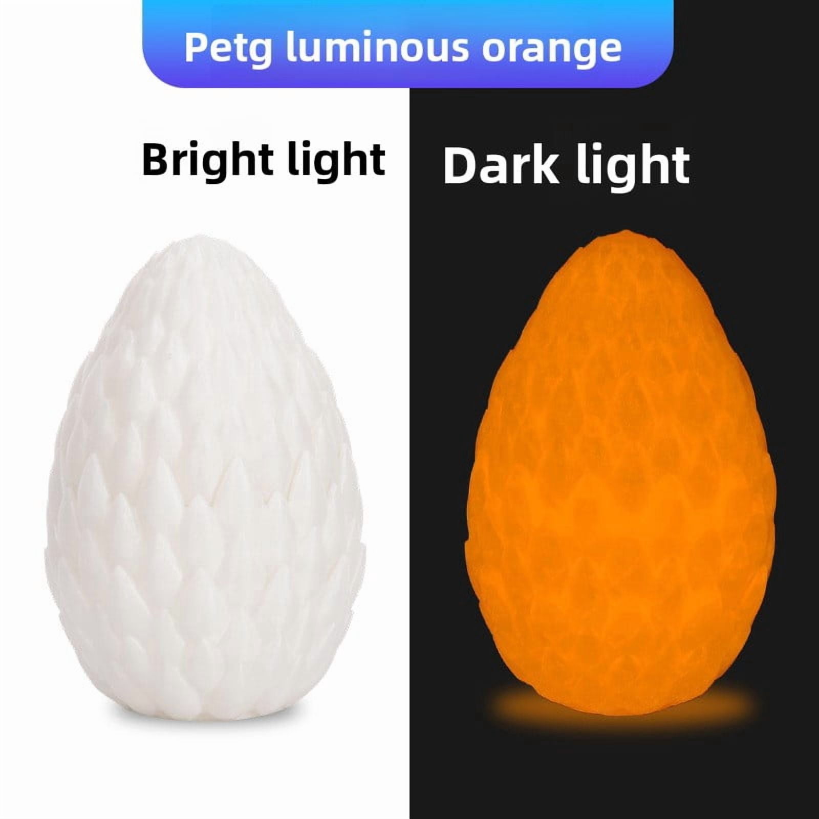 Luminous PETG 3D Printer Filament 1.75mm High Strength PETG Filament 1kg Spool Glow in The Dark 3D Printing Material  Low Warp Shatterproof for Most FDM 3D Printers