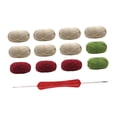 thumbnail image 3 of Kit de ganchillo para manta de flores, regalo hecho a mano, accesorios elegantes, inicio de ganchillo Rosa roja blanca caqui, 3 of 9