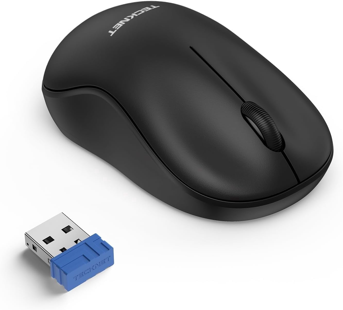 Tecknet Basic Wireless Silent Mouse, 2.4G Black photo 1