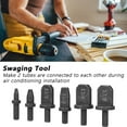 thumbnail image 1 of FLAMEEN Drill Accessory,6Pcs/Set Electric Drill Pipe Expander Air Conditioner Swaging Tools Repairing Kit,Pipe Expander, 1 of 8