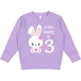 thumbnail image 2 of Inktastic Somebunny is Three-third Birthday Bunny Toddler Sweatshirt, 2 of 4