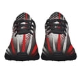 thumbnail image 5 of Baseball American flag Shoes Sneakers for Women Men Black Size 5, 5 of 7