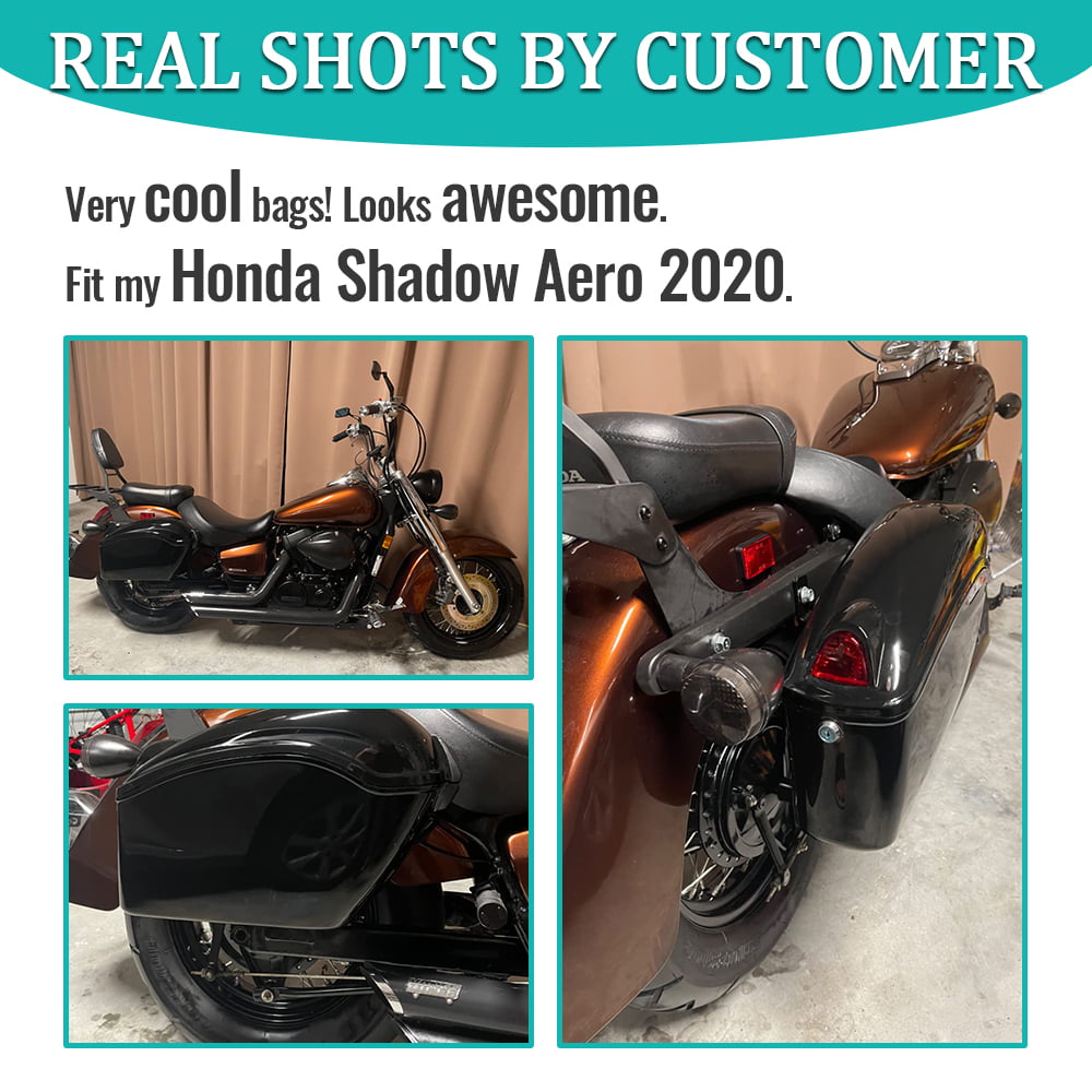  Hard saddlebags OG with fixation kit for Honda Shadow VT 750 C  Spirit   buy here