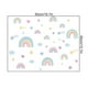 thumbnail image 3 of Pegatinas de pared de estrellas arcoíris | Bonitas calcomanías de PVC con dibujos animados para dormitorio y sala de estar | Diseño impermeable de estrellas arcoíris, 3 of 5