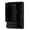 Black+MDF, variant on LHSHID 3-Door Wardrobe with Hanging Rod and Shelves, Modern Farmhouse