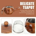 thumbnail image 2 of Homoyoyo Unique Tea Pots with Stainless Steel Strainer Wood for Tea Brewing 1Set, 2 of 6