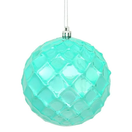 Teal Christmas Baubles Vickerman 475119 - 4.75