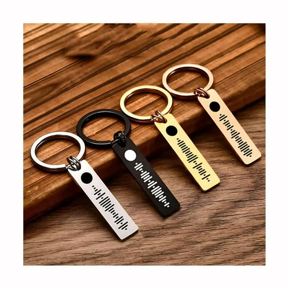 Viflosae Cute Keychain Cool Christmas Gifts Womens Gifts Customized Scannable Keychain for Personalized Song Engraved Key Ring Funny