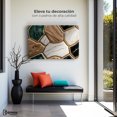 thumbnail image 3 of Cuadro Decorativo Canvas Abstracto Eco Hexagonal Áureo 90x60 Canvas Revolution, 3 of 3