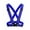 Blue, variant on Kyusrd Visibility Neon Vest Reflective Belt Vest Fit for Running Cycling Sports