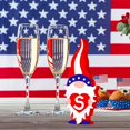 thumbnail image 3 of FYBTOFYBTO Wooden Gnome Independence Day Patriotic Table Ornament, Colorful Decorative Plaque Crafts 4th of July Letter Sign Blessed Table Centerpiece Living Room Decor Memorial Day DecorationFY-001, 3 of 5