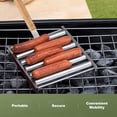 thumbnail image 4 of Grilla De Soporte De Salchichas, Estante De Acero Inoxidable Barbq Roller Para Perros Calientes Para La Parrilla Hot Dog Maker, Para Acampar Picnic Barbaco, 4 of 7