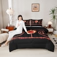 thumbnail image 4 of Castle Fairy Abstract Flame Basketball Full Size Comforter Sets,Sport Gamer Bedding Sets, 4 of 8