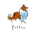 thumbnail image 2 of CafePress - Collie Illustration Throw Blanket - Soft Fleece Throw Blanket, 50"x60" Stadium Blanket, 2 of 2