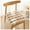 Brown, variant on Seat cushions, set of 4 chair cushions with ties, square plush fluffy seat cushion for small chairs at home, kitchen, office, coffee