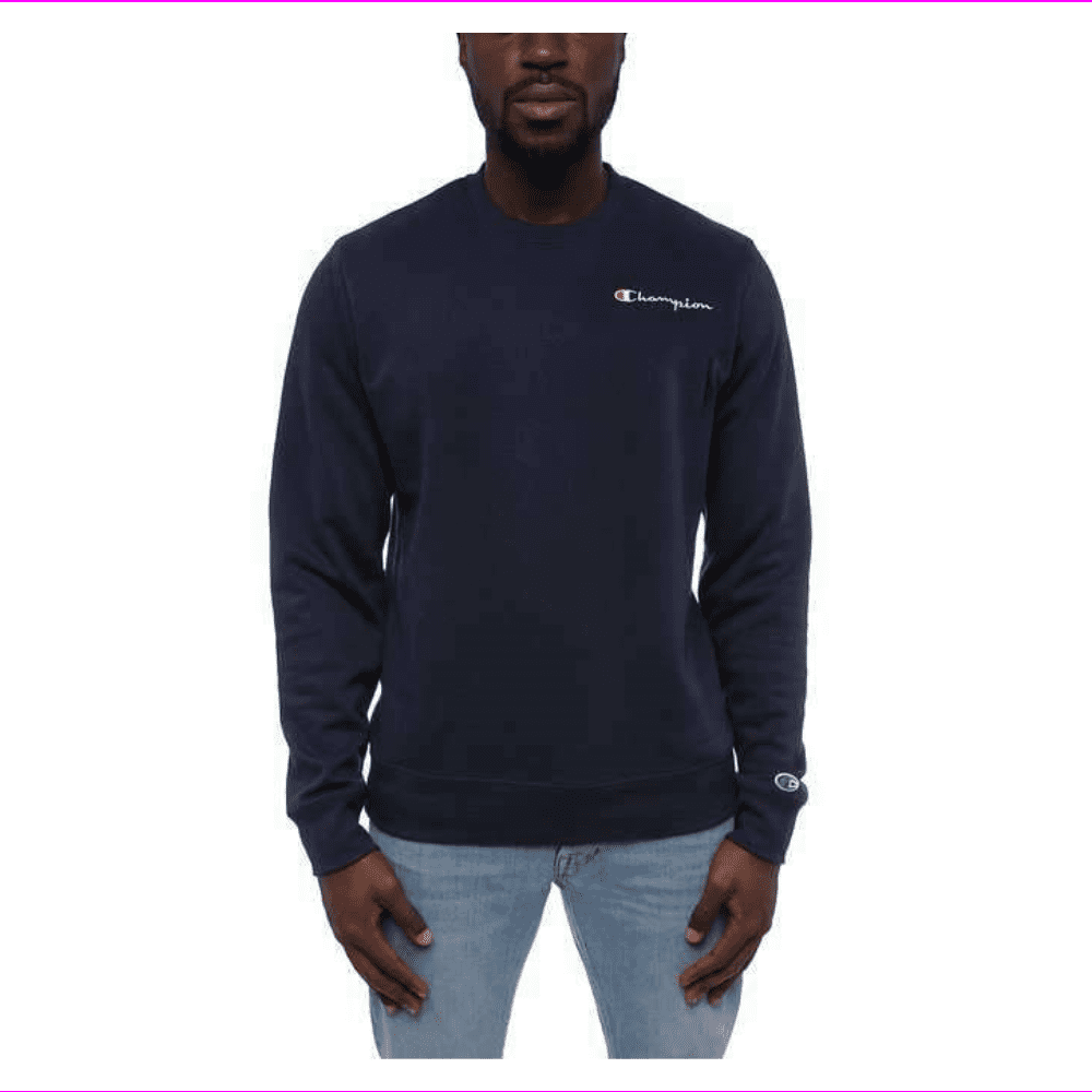 Champion Mens Crewneck Sweatshirt in Navy, Size Medium - Walmart.com