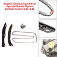 thumbnail image 4 of Kit de cadena de distribución del motor para Hyundai Sonata Optima Sorento Tucson 2.0L 2.4L, 4 of 11
