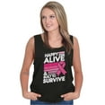thumbnail image 3 of Happy Alive Built To Survive Warrior Tank Top Tee Shirt Women Brisco Brands S, 3 of 6