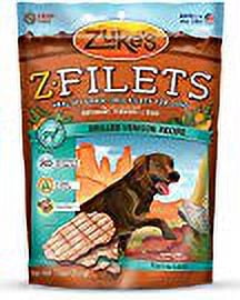 Real Meat Venison Jerky Dog Treats, 12 Ounce