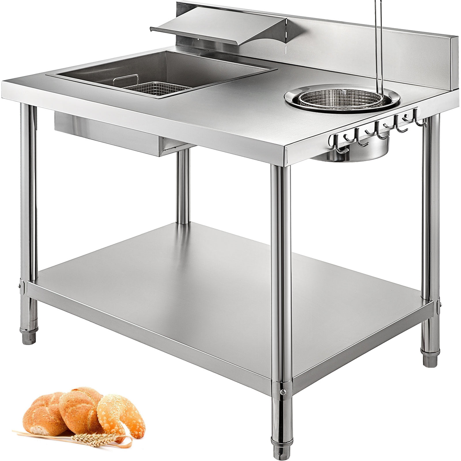 Chicken Breading Table Electric Fried Chicken Breading Table Commercial Kitchen