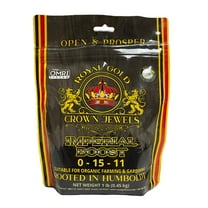 Royal Gold Crown Jewels Organic Imperial Boost 0-15-11 Dry Soluble Fertilizer, 1 lb - for Excellent Fruit and Flower Production, Encourages Late Season Blossoms