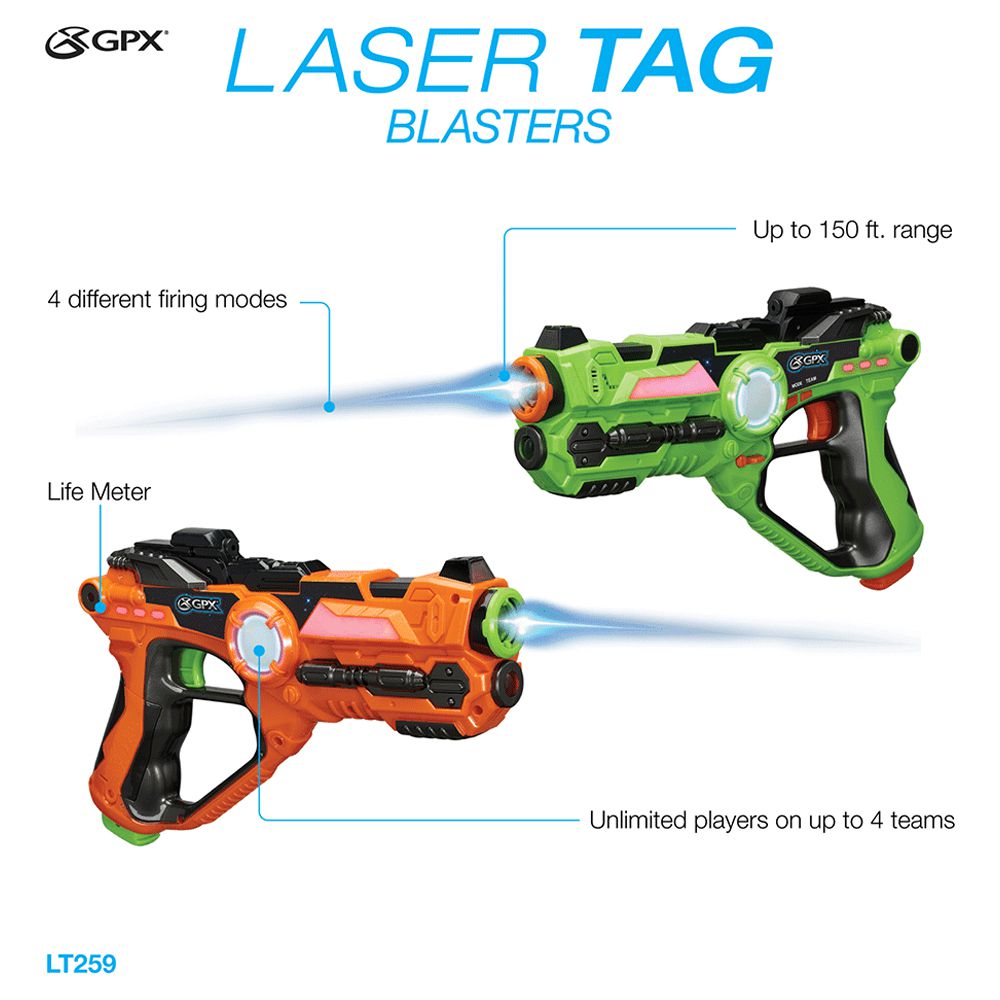 GPX Laser Tag Blasters, 2 Blaster Set - image 6 of 9