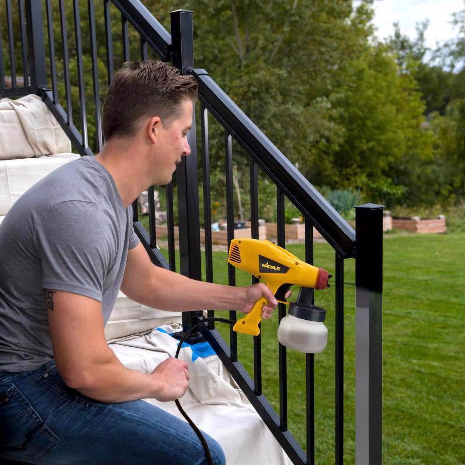 Wagner Spray Opti Stain HVLP Stain Sprayer 3 Patterns Walmart
