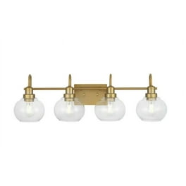 Savoy House Melrose 3-Light Bathroom Vanity Wall Light | White Opal Glass & Warm Brass | 24" Wide