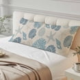 thumbnail image 4 of Blue Coastal Body Pillow Cover 20 x 60 Inch Decorative Pillow Cover Shell Starfish Coral Nautical Summer Beach Rustic Lumbar Pillowcase Seasonal Rectangle Cushion Case for Couch Sofa Bed Living Room, 4 of 9