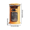 thumbnail image 3 of Personal Air Cooler Portable Evaporative Air Cooler Yellow Mini Air for Bedroom Office Dorm Desktop Use Compact Cooling Fan with Humidifying Function, 3 of 6
