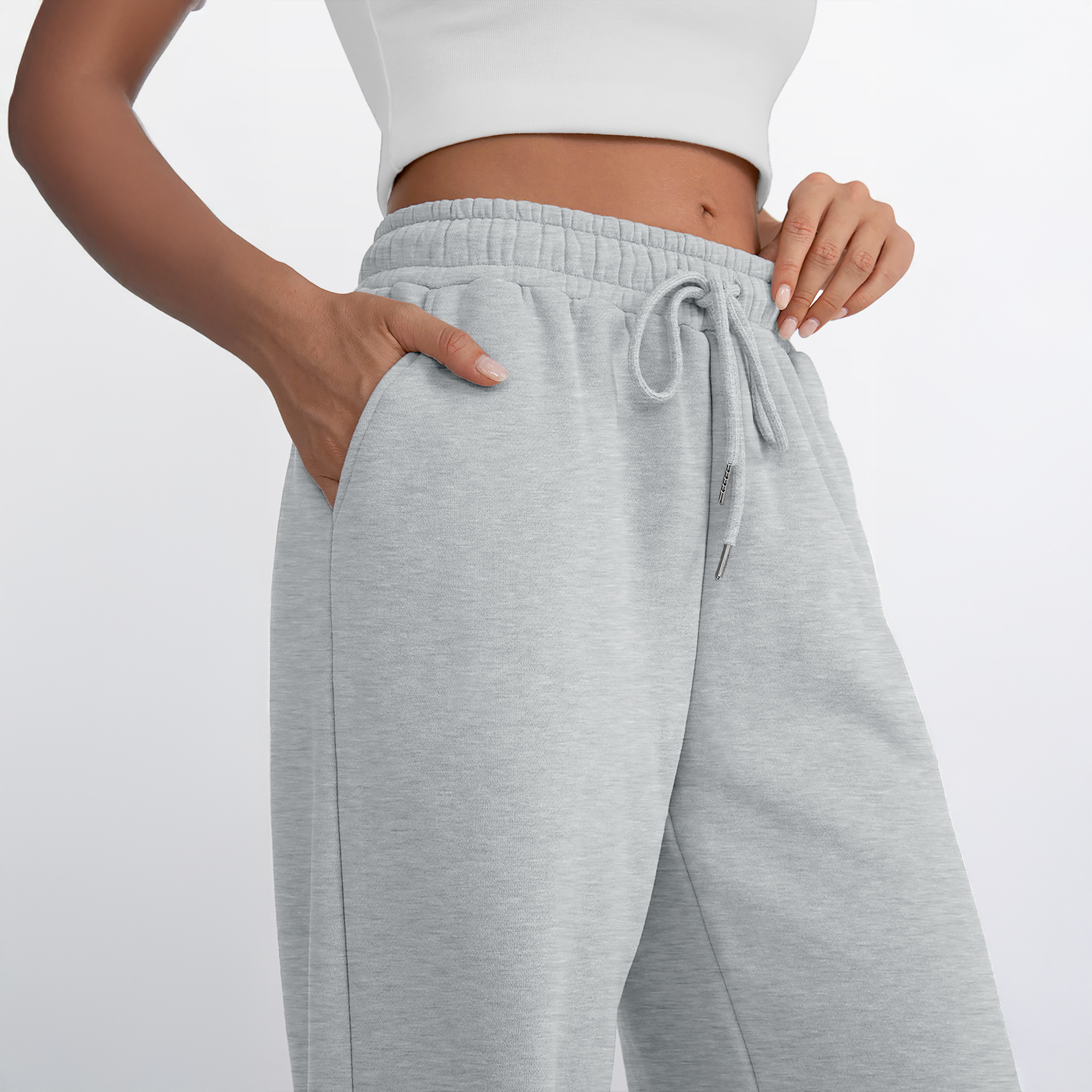 SUNBS Women's Wide Leg Cargo Sweatpants photo 7