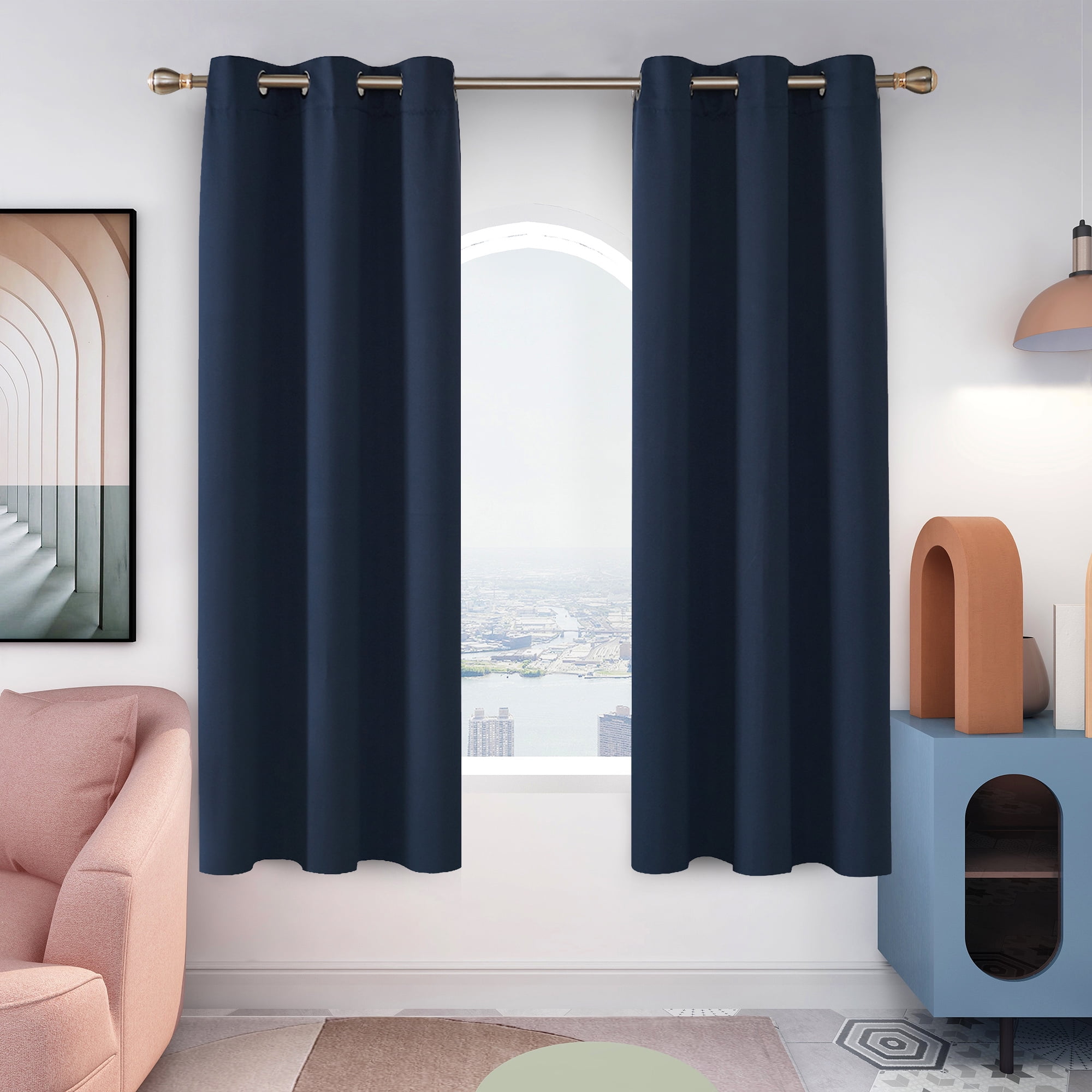 Blackout Contrast colored room darkening curtains --Champs Elysées (Ge –  IdeaHome24