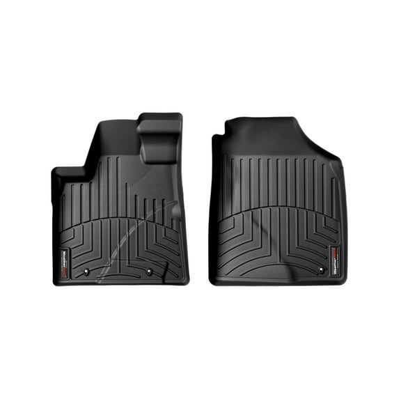 WeatherTech Custom Fit FloorLiners compatible with MDX, Pilot - 1st Row (Driver & Passenger), Black