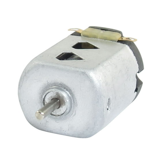 DC 1.5V 400mA 9000RPM 2mm Shaft Flat Motor 130 Silver Tone f DIY