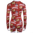 thumbnail image 4 of xiaxaixu Femmes V-Cou Body, Imprimé Home Wear, Pyjama à Manches Longues, 4 of 8