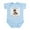 Sky Blue, variant on CafePress - Daddy's Little Monkey (Brown) Infant Bodysuit - Baby Light Bodysuit, Size Newborn - 24 Months