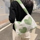 thumbnail image 3 of Qarigey Exquisito bolso con estampado de flores y corazones, bolsos casuales de felpa de primera calidad para mujer, bolsos de hombro Bolsas de mensajero y de hombro rosa, 3 of 6