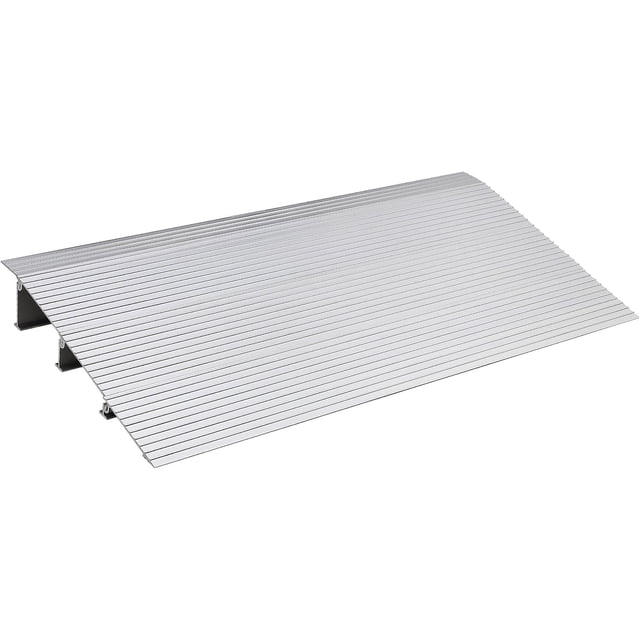 3 In Rise Aluminum Door Threshold Ramp Non-Slip Entry Ramp 800 Lbs Capacity Adjustable for Wheelchairs Scooters Walkers and Strollers