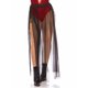 thumbnail image 1 of Leg Avenue Falda transparente con múltiples aberturas Color Negro, 1 of 1